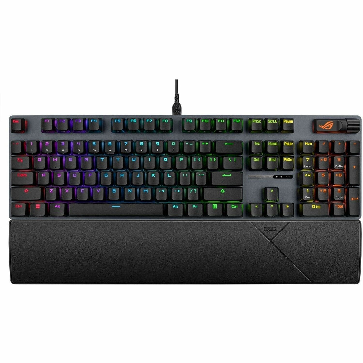 Asus ROG Strix Scope II X Gaming Keyboard - Cable Connectivity - USB 2.0 Type A Interface - RGB LED