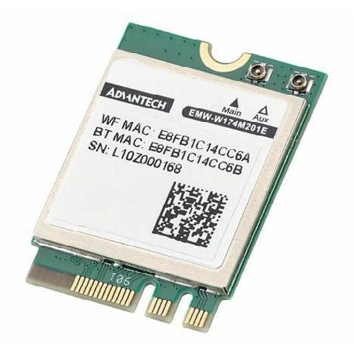 Advantech EWM-W174M2 IEEE 802.11ax Bluetooth 5.2 Dual Band Wi-Fi/Bluetooth Combo Adapter