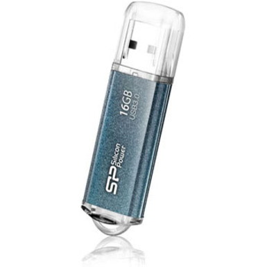 Silicon Power Marvel M01 16 GB USB 3.0 Flash Drive - Icy Blue