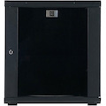 Serveredge 27U Wall Mountable Rack Cabinet for Server, A/V Equipment - Black