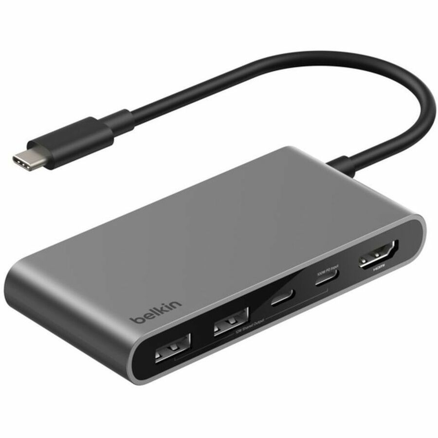 Belkin Connect 5-Port Usb-C Hub With Dual Usb-C Ports - (AVC022fqSGY), 100W PD, 5Gbps, 1X 4K Hdmi, 2X Usb-A, 2X Usb-C, 2 Years Warranty