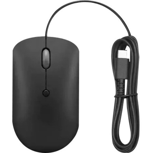 Lenovo 400 Mouse - USB Type C - Optical - 4 Button(s) - Raven Black