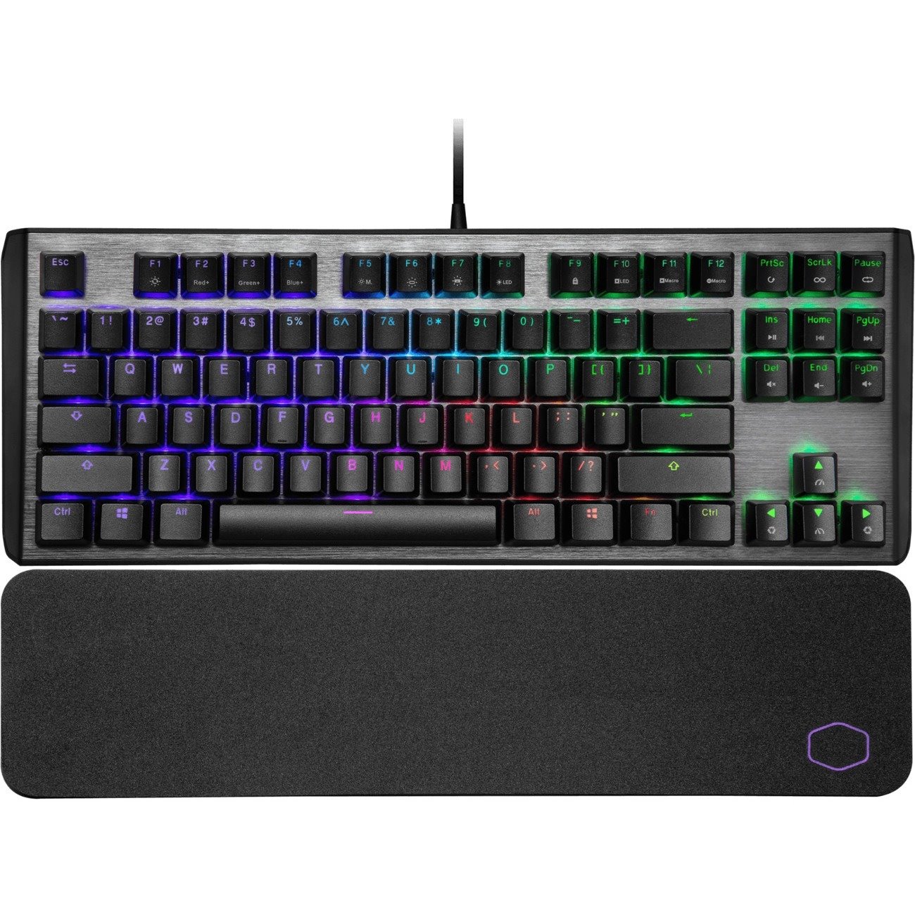 Cooler Master CK530 V2 Gaming Keyboard - Cable Connectivity - USB 2.0 Interface - Gunmetal Black