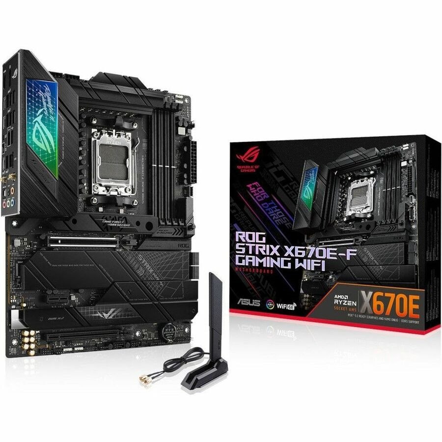 Asus ROG Strix ROG STRIX X670E-F GAMING WIFI Gaming Desktop Motherboard - AMD X670 Chipset - Socket AM5 - ATX