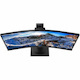 Philips 346P1CRH 34" Class Webcam WQHD Curved Screen LED Monitor - 21:9 - Textured Black