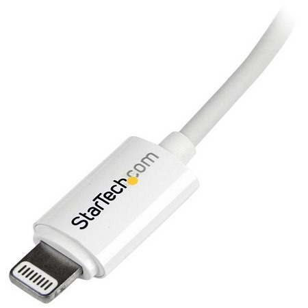 StarTech.com 3m (10ft) Long White Apple® 8-pin Lightning Connector to USB Cable for iPhone / iPod / iPad