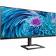 Philips 346E2LAE 34" Class UW-QHD LCD Monitor - 21:9 - Textured Black
