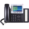 Grandstream GXP2160 IP Phone - Corded/Cordless - Corded - Bluetooth - Desktop, Wall Mountable - Black