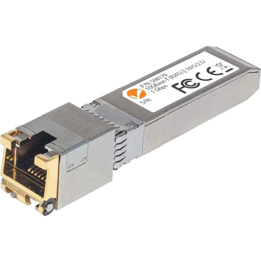 Intellinet 10 Gigabit Copper SFP+ Transceiver Module, 10GBase-T (RJ45) Port, 30m, up to 10 Gbps Data-Transfer Rate with Cat6a Cabling, Equivalent to Cisco MA-SFP-10G-T, Three Year Warranty