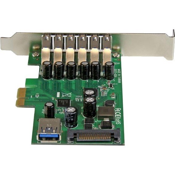 StarTech.com 7 Port PCI Express USB 3.0 Card - 5Gbps - Standard and Low-Profile Design