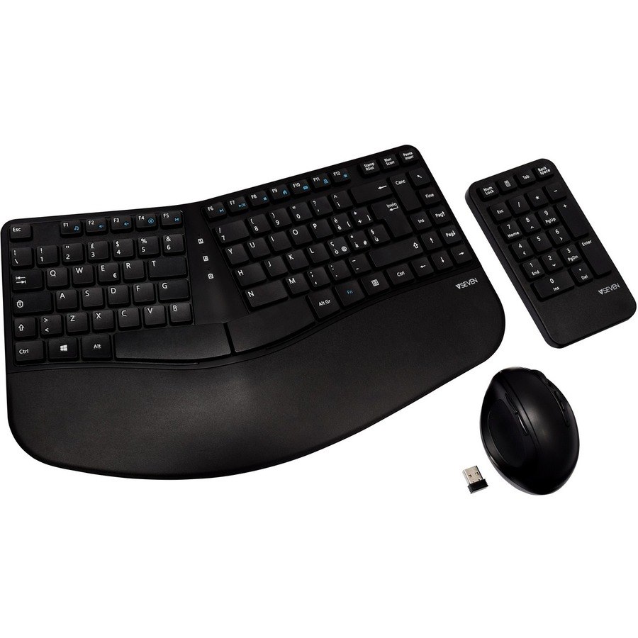 V7 Professional CKW400IT Keyboard/Keypad & Mouse - Italian