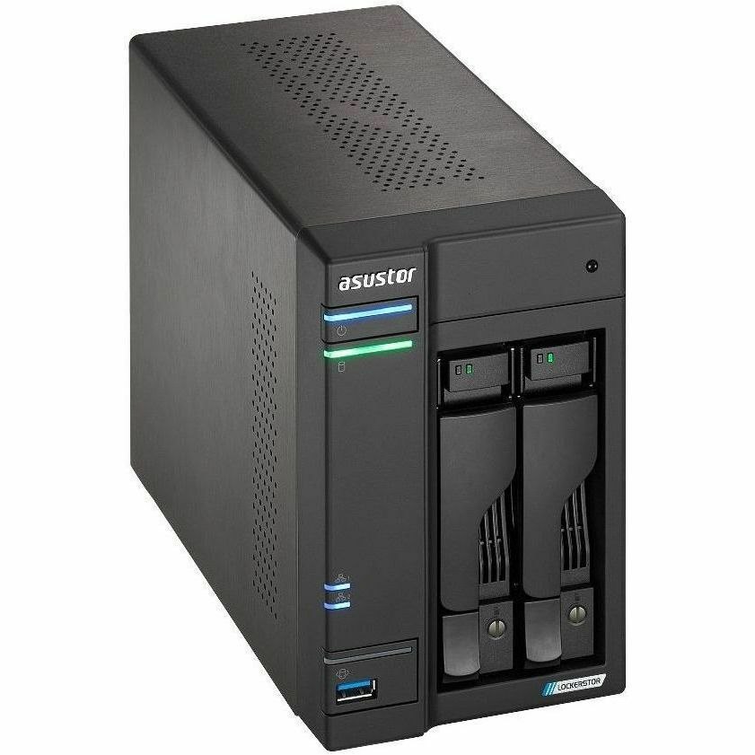 Asustor Gen2+ 2-Bay Nas 3.5"/2.5"(0/2), QC-2.0GHz, 4GB, M.2(4), 5GbE(2), TWR, 3YR
