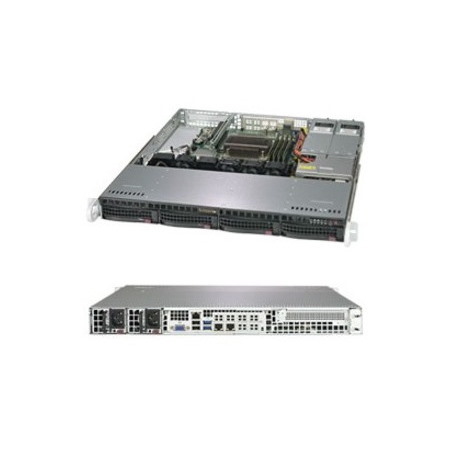 Supermicro SuperServer 5019C-MR Server Barebone System - 1U Rack-mountable - Socket H4 LGA-1151 - 1 x Processor Support