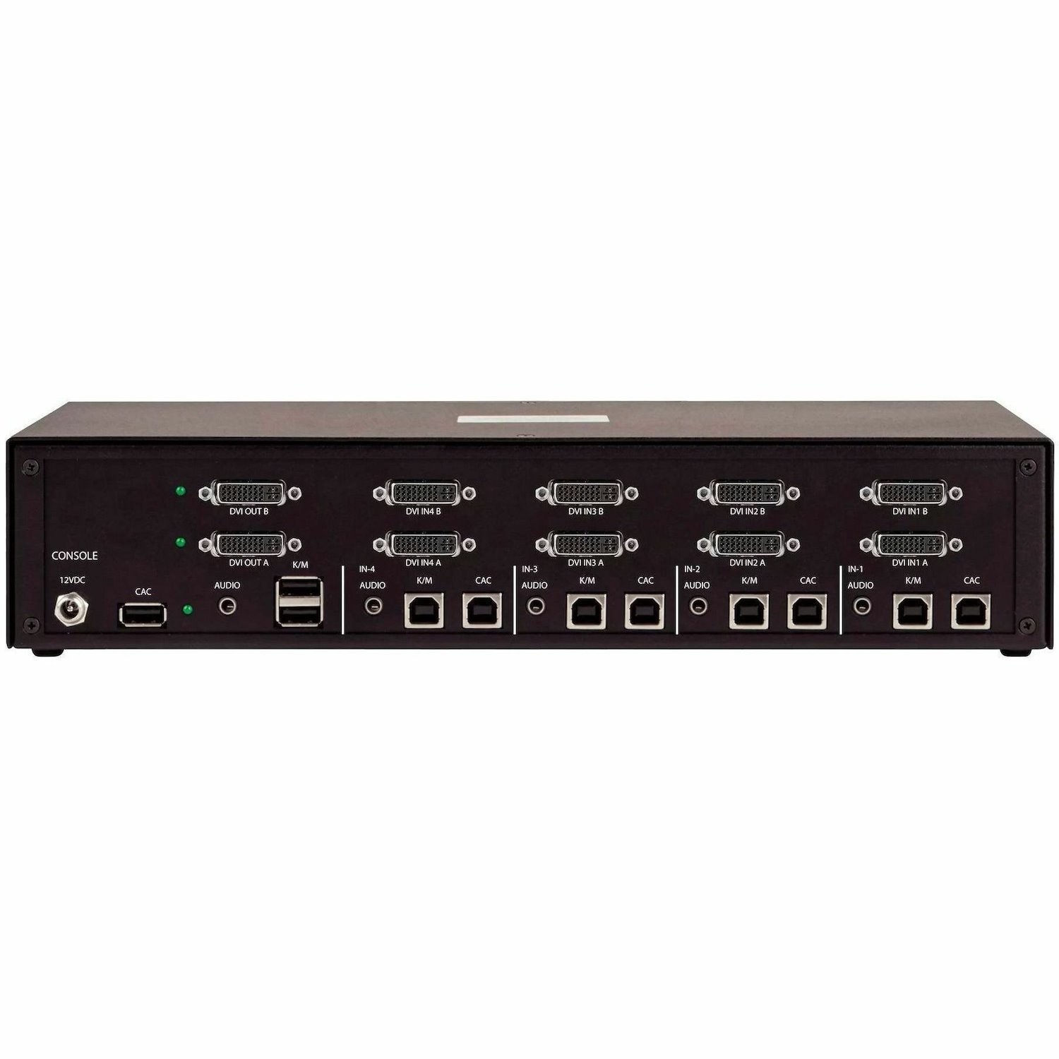 StarTech Secure 4-Port Dual-Monitor KVM Switch, DVI, NIAP 4.0, Metal Housing, CAC Port, Made in the USA
