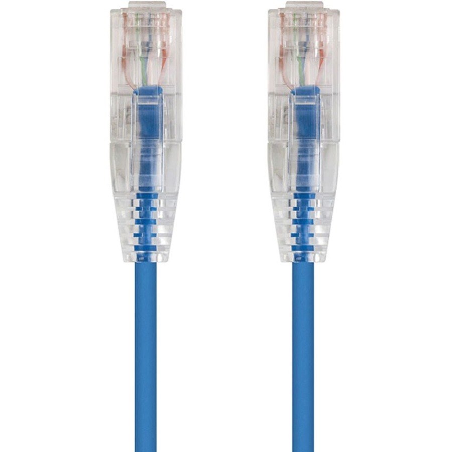 Monoprice SlimRun Cat6 28AWG UTP Ethernet Network Cable, 20ft Blue