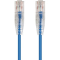 Monoprice SlimRun Cat6 28AWG UTP Ethernet Network Cable, 20ft Blue