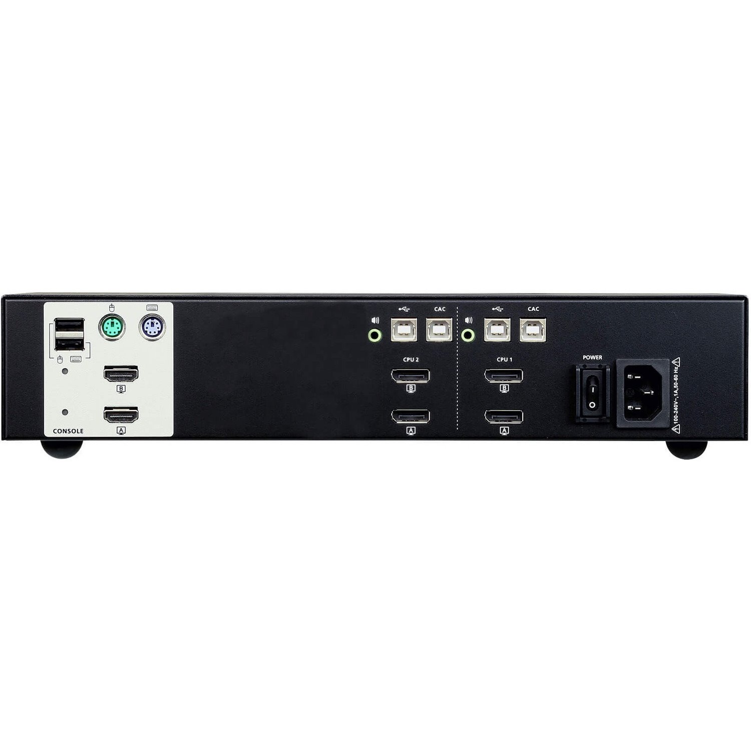 ATEN 2-Port USB DisplayPort Dual Display Secure KVM Switch (PSS PP v3.0 Compliant)-TAA Compliant