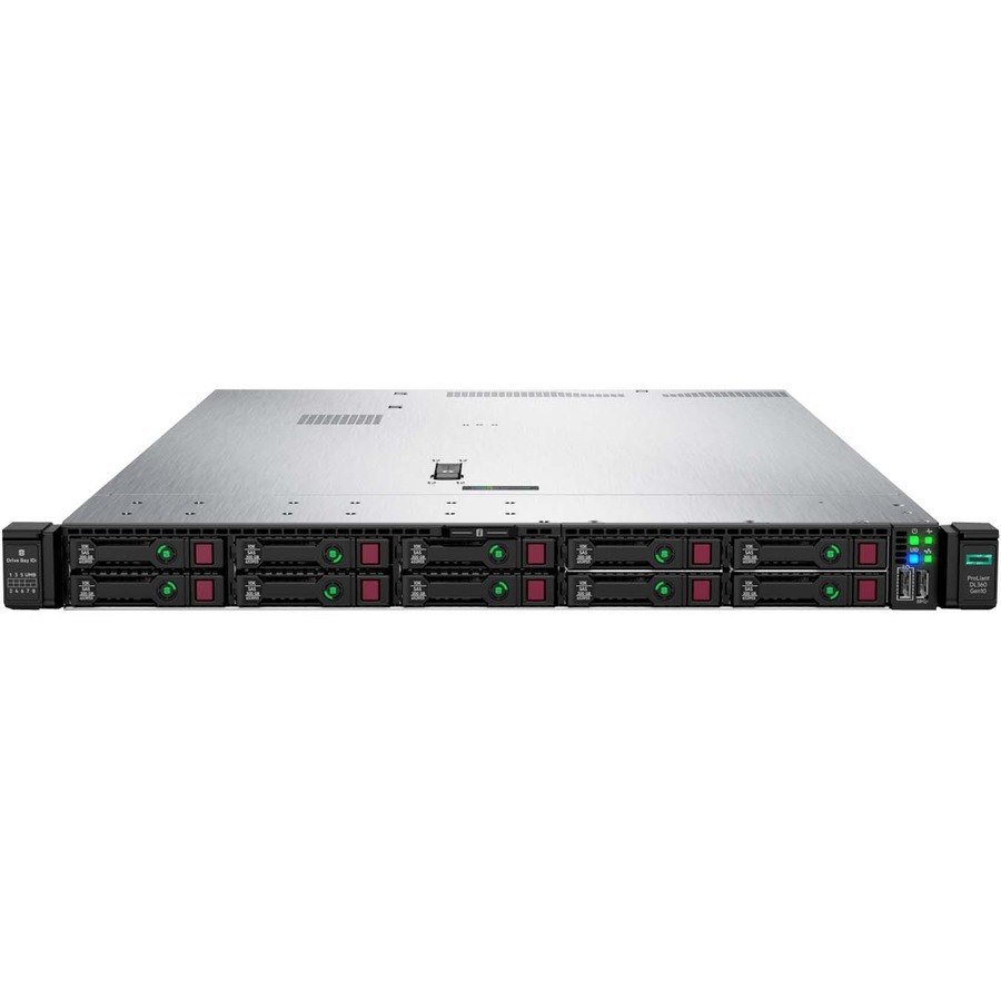HPE ProLiant DL360 G10 1U Rack Server - 2 Xeon Silver 4208 2.10 GHz - 64 GB RAM - 36 TB HDD - 1.54 TB SSD - (2 x 480GB, 1 x 1.6TB) SSD Configuration - 12Gb/s SAS Controller - TAA Compliant