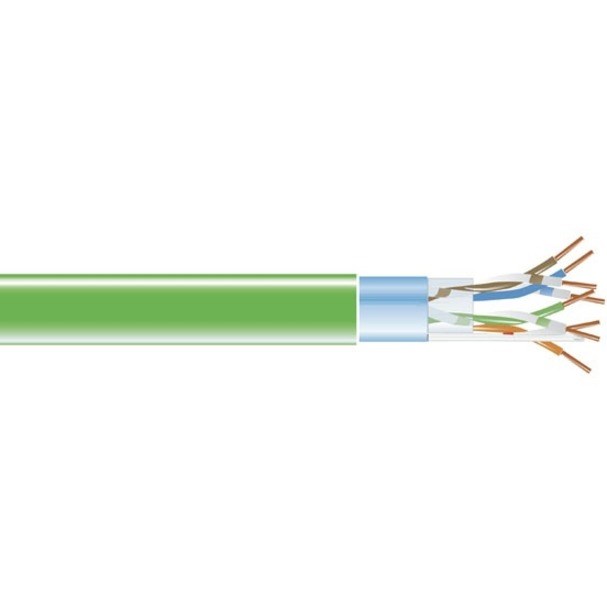 Black Box CAT5e 350-MHz Solid Bulk Cable F/UTP CMP Plenum GN 1000FT Spool