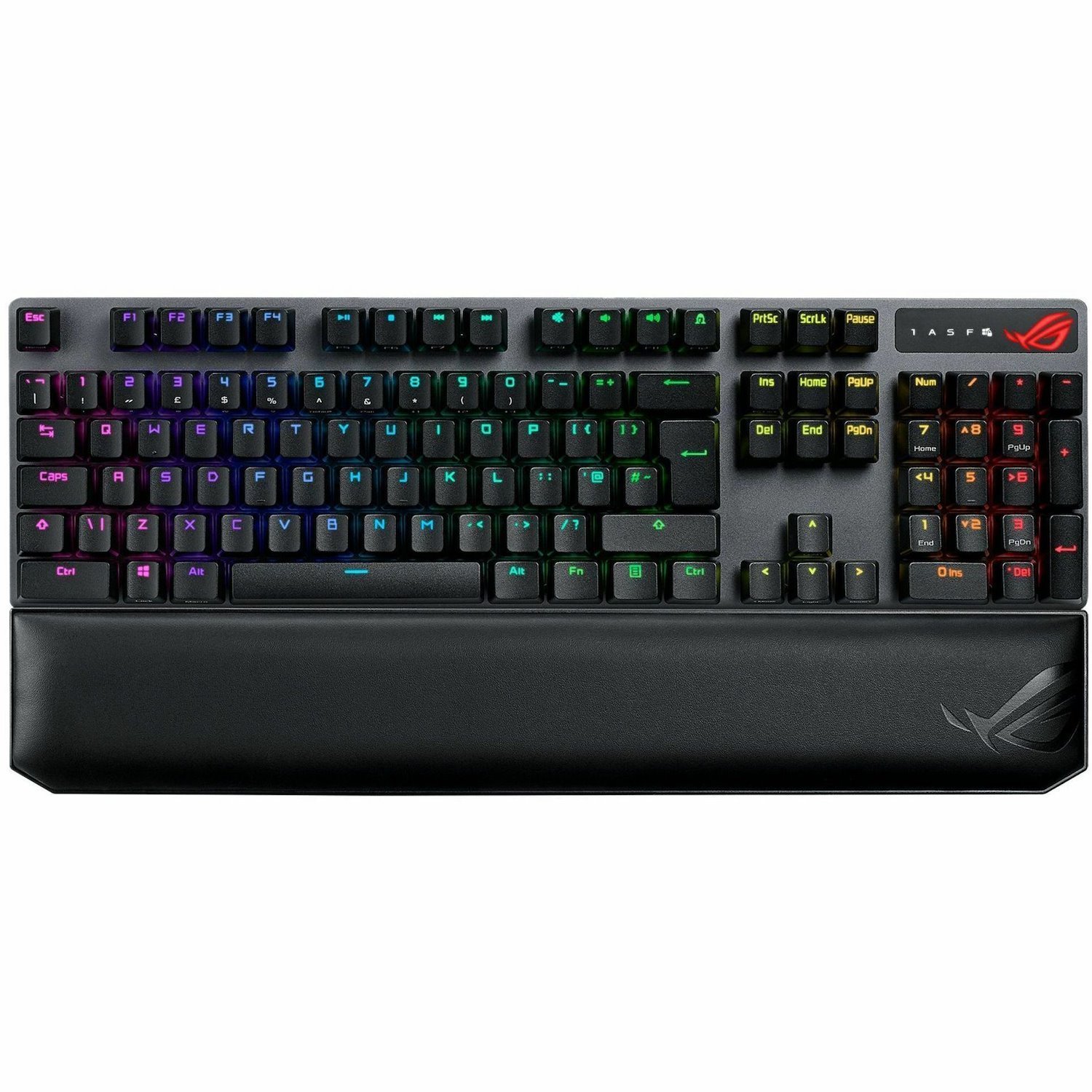 Asus ROG Strix Scope NX Wireless Deluxe Gaming Keyboard - Wired/Wireless Connectivity - USB 2.0 Interface - RGB LED