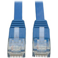 Eaton Tripp Lite Series Cat6 Gigabit Snagless Molded Flat (UTP) Ethernet Cable (RJ45 M/M), PoE, Blue, 25 ft. (7.62 m)
