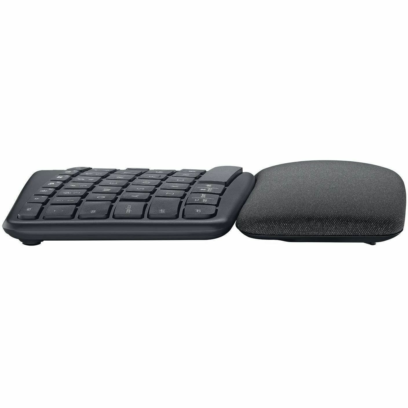 Logitech ERGO K860 Keyboard - Wireless Connectivity - USB Type A Interface - English (UK) - QWERTY Layout - Graphite