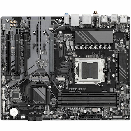 GIGABYTE Ultra Durable B650 UD AC Gaming Desktop Motherboard - AMD B650 Chipset - Socket AM5 - ATX