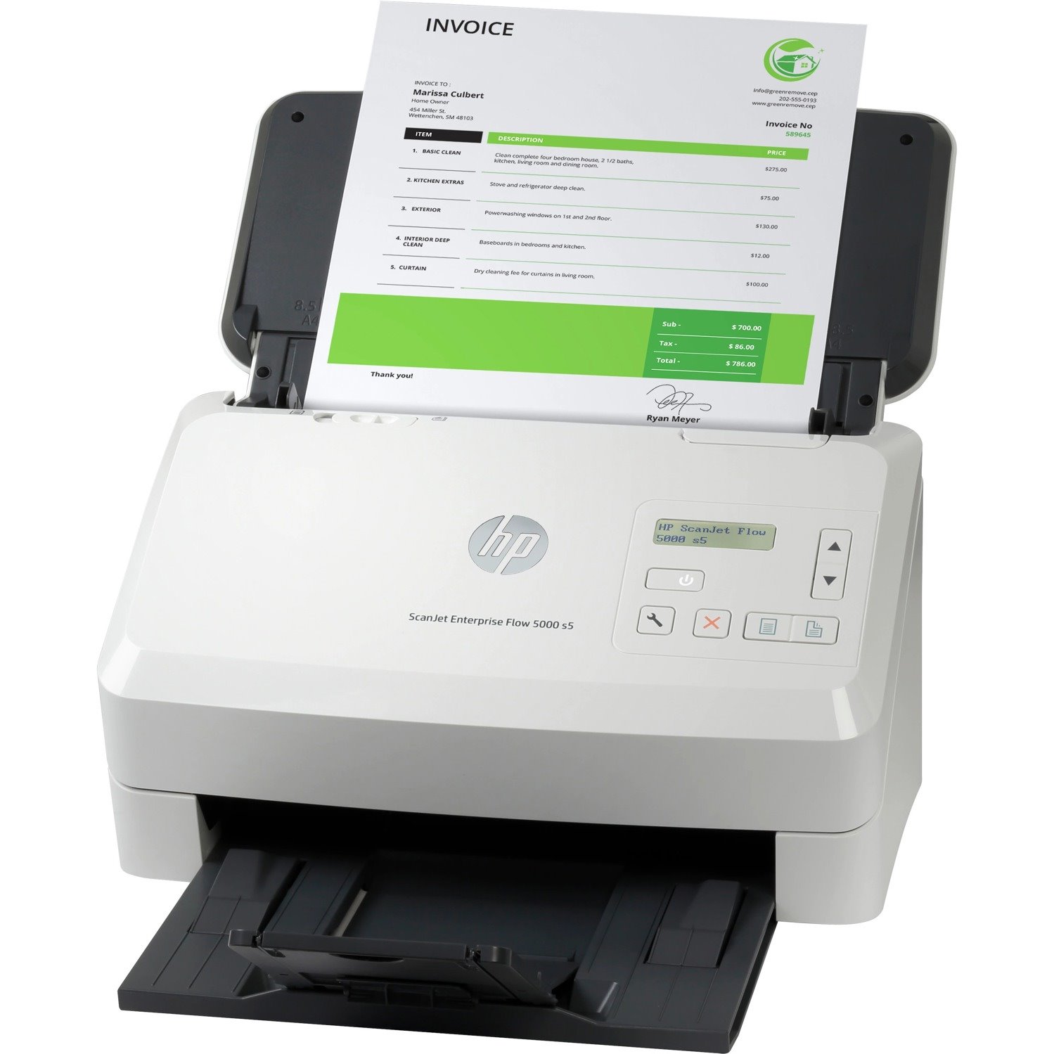 HP Scanjet Enterprise Flow 5000 s5 Sheetfed Scanner - 600 dpi Optical