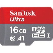 SanDisk Ultra 16 GB Class 10/UHS-I (U1) microSDHC - 1