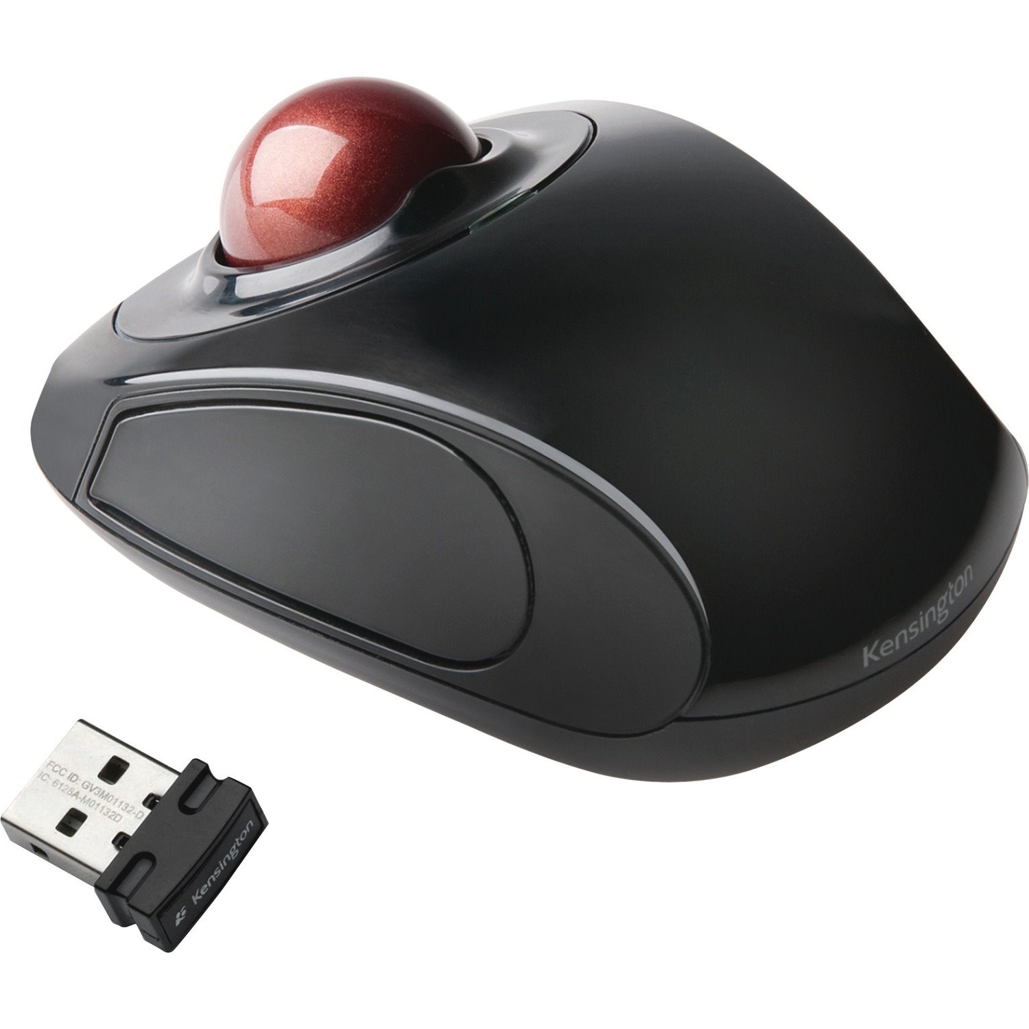 Kensington Orbit 72352 Trackball - Radio Frequency - USB - Optical - 2 Button(s) - Graphite