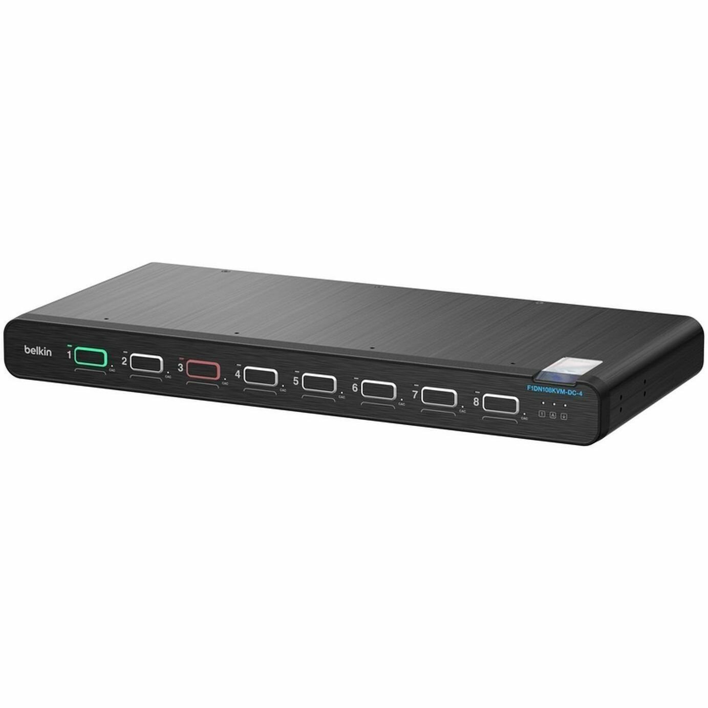 Belkin Universal DisplayPort Secure KVM, 8-Port Single Head with CAC