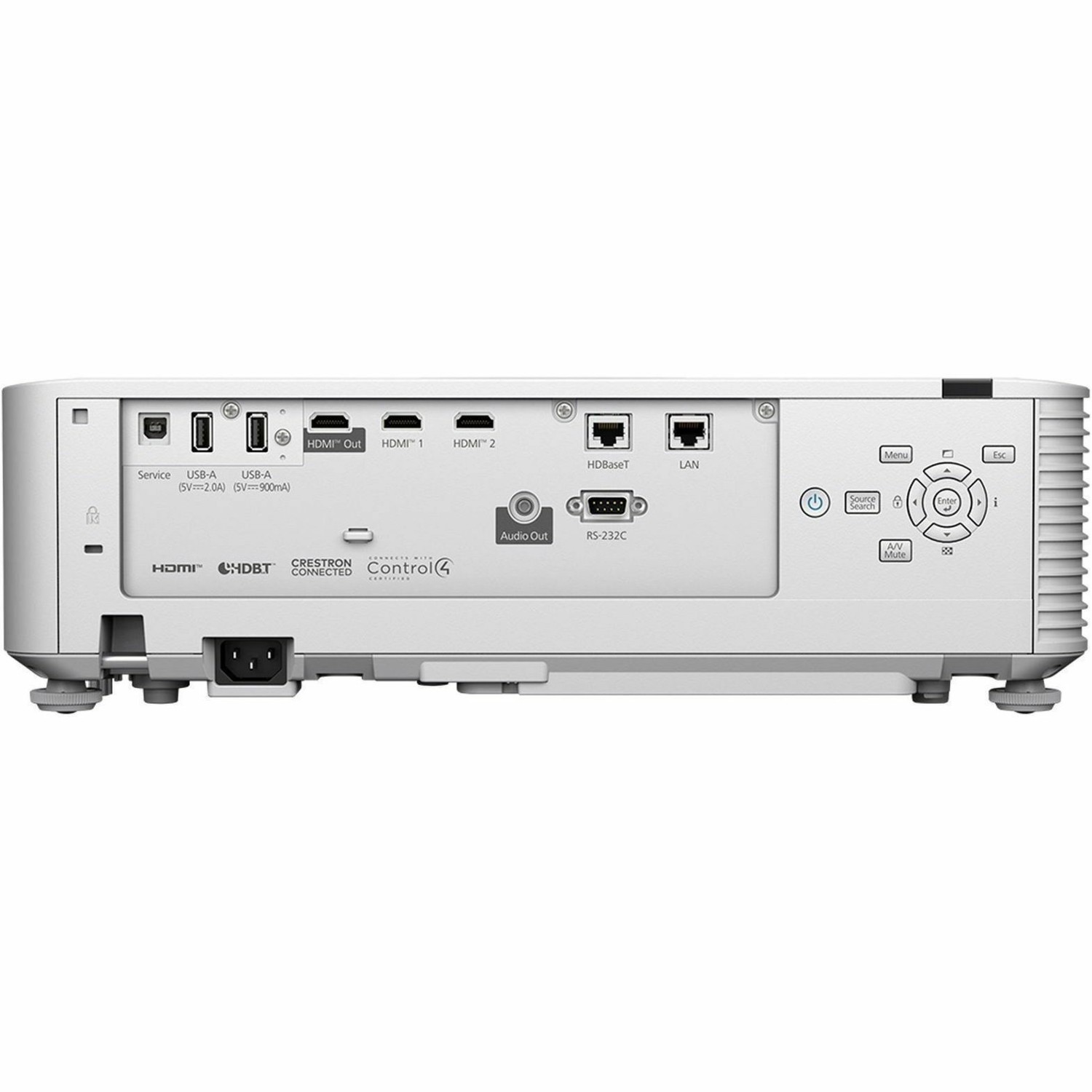 Epson EB-L690SU Short Throw 3LCD Projector - 16:10 - Ceiling Mountable, Desktop - White
