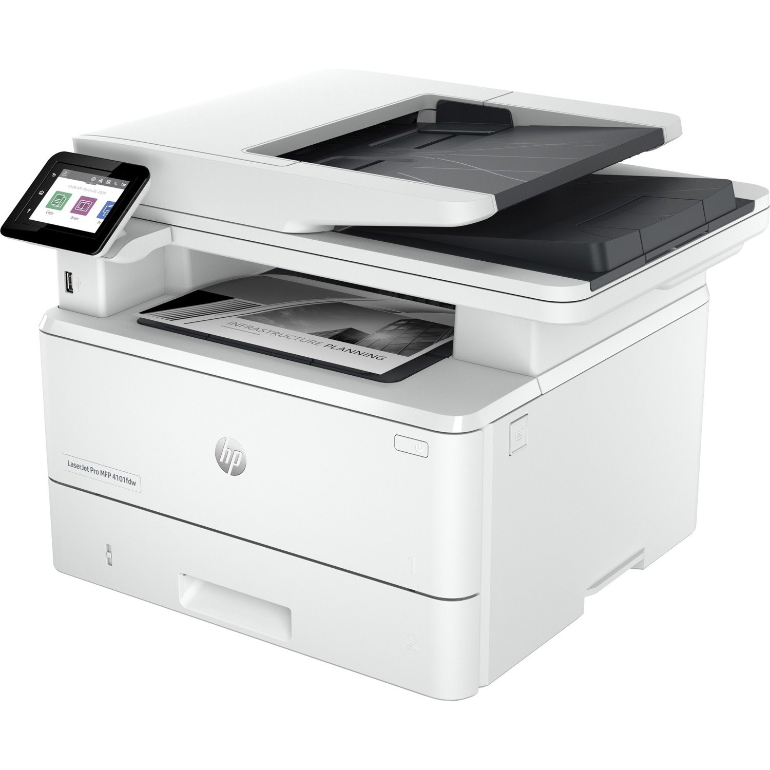 HP LaserJet Pro 4101fdw Wired & Wireless Laser Multifunction Printer - Monochrome