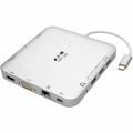 Eaton Tripp Lite Series USB-C Dock, Dual Display - 4K HDMI/mDP, VGA, USB 3.x (5Gbps), USB-A/C Hub, GbE, 60W PD Charging
