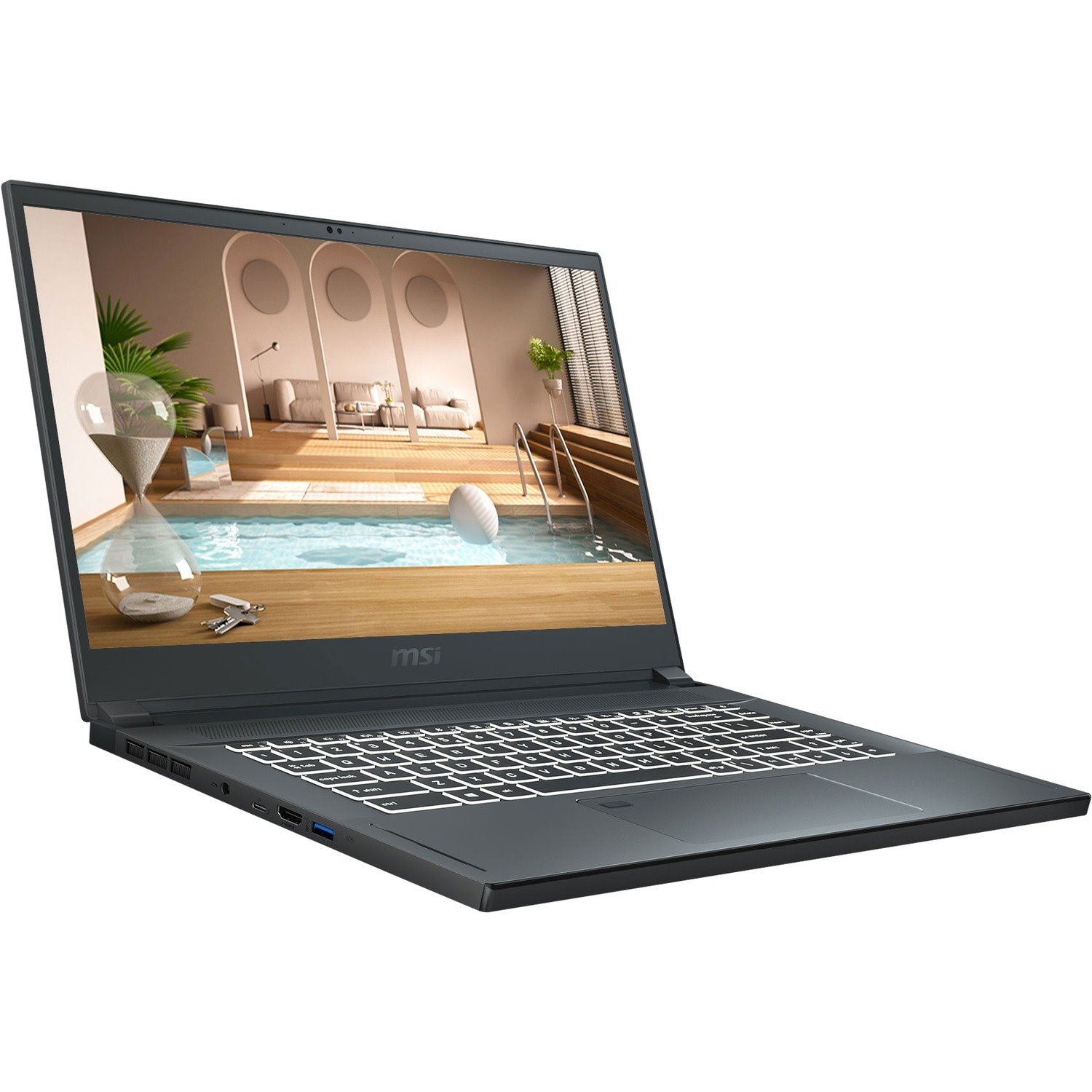MSI Creator 15 Creator 15 A10SGS-040 15.6" Notebook - 4K UHD - Intel Core i7 10th Gen i7-10875H - 32 GB - 2 TB SSD - Space Gray with Silver Diamond Cut