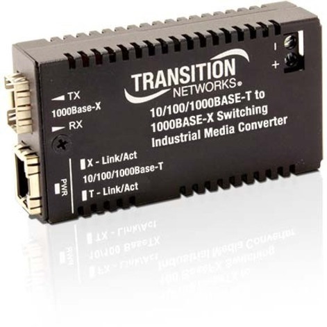 Transition Networks Hardened Mini 10/100/1000 Bridging Media Converter