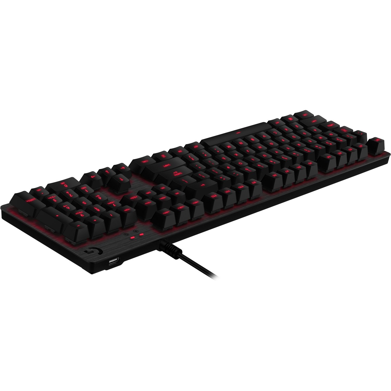 Logitech G413 Keyboard - Cable Connectivity - USB 2.0 Interface - Finnish, Norwegian, Danish, Swedish - Carbon