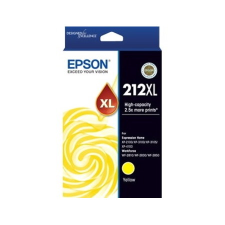 Epson 212XL Original High Yield Inkjet Ink Cartridge - Yellow - 1 Pack