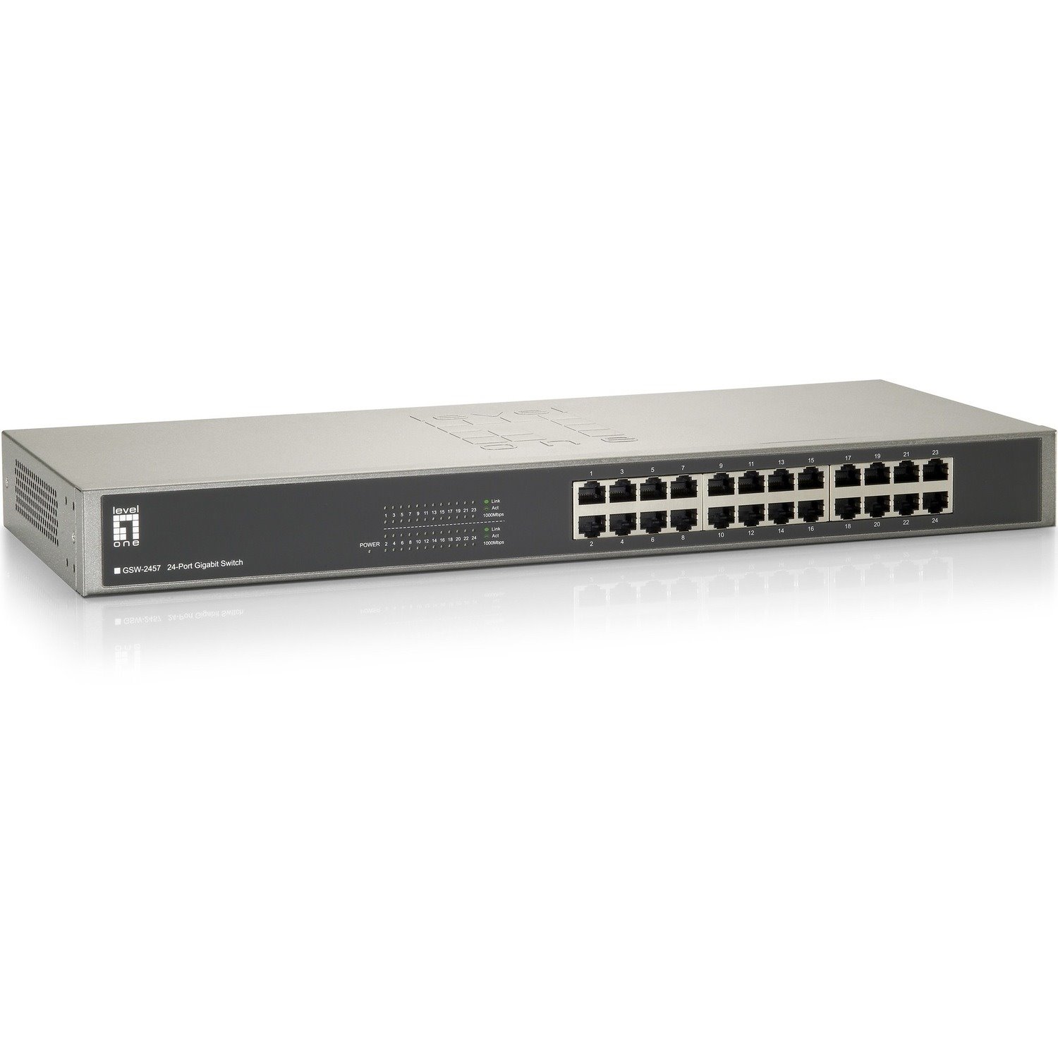 LevelOne GSW-2457 24-Port Gig Ethernet 19 Rack Mountable Switch