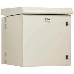 Eaton Tripp Lite Series SmartRack Industrial Enclosure - NEMA 3R, Wall Mount, Metal, Locking, Hinged Back, Fan With Thermal Switch, 32 in. Depth, 12U, Gray