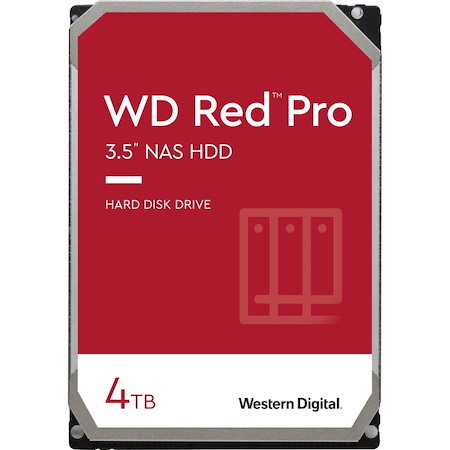 Western Digital Red Pro WD4003FFBX 4 TB Hard Drive - 3.5" Internal - SATA (SATA/600) - Conventional Magnetic Recording (CMR) Method