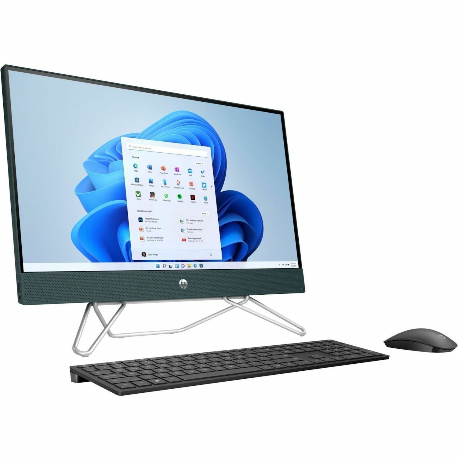 HP 24-cb0000i 24-cb0092ds All-in-One Computer - Intel Pentium Silver J5040 - 8 GB - 256 GB SSD - 23.8" Full HD Touchscreen - Desktop - Starry Forest - Refurbished