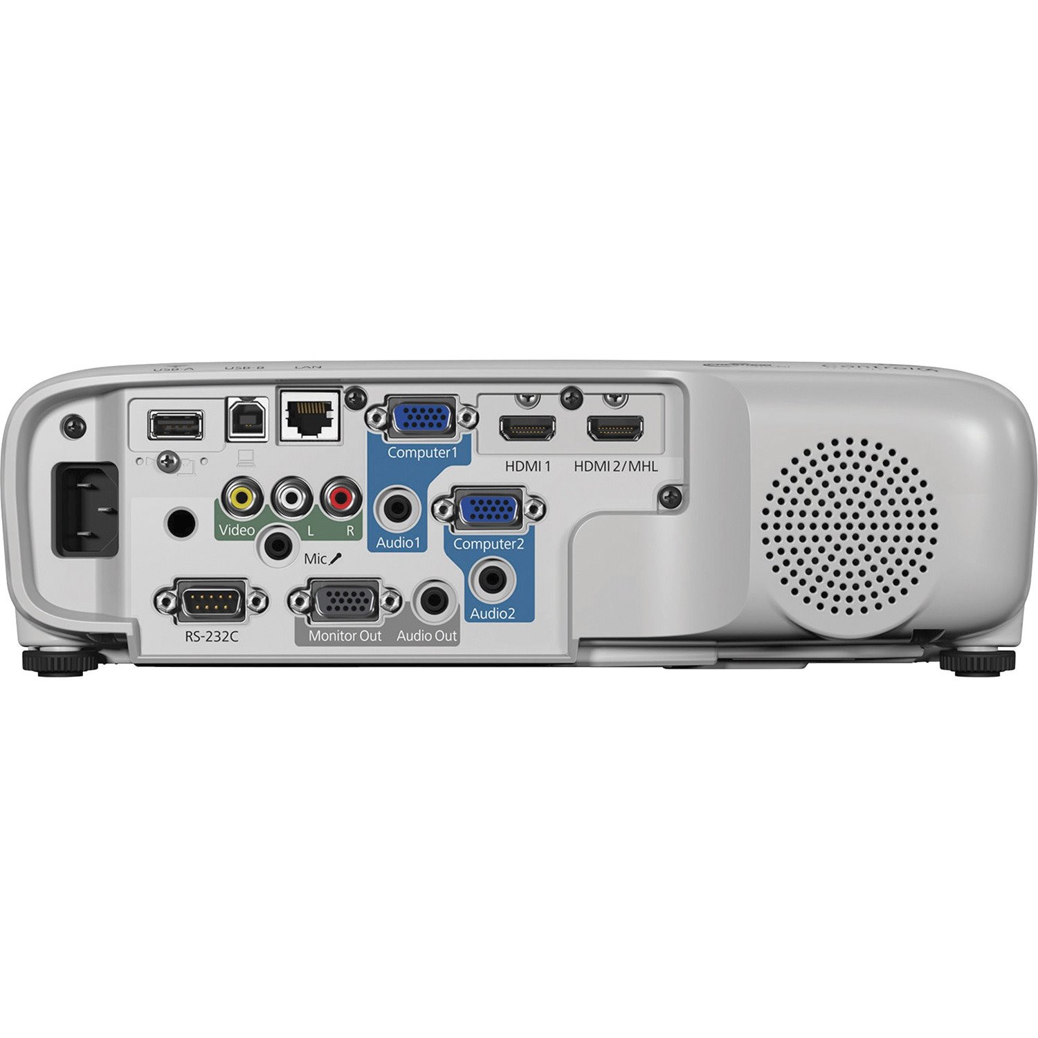 Epson PowerLite 107 LCD Projector - White, Gray