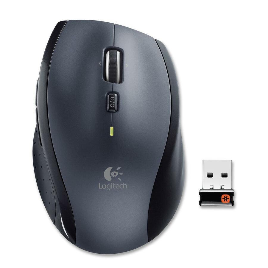 Logitech M705 Mouse - USB - Laser - 8 Button(s) - Silver - 1 Each