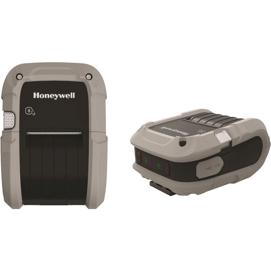 Honeywell RP2e Mobile Direct Thermal Printer - Monochrome - Portable - Label/Receipt Print - USB - Bluetooth - Wireless LAN - Near Field Communication (NFC) - Battery Included - Black, Gray