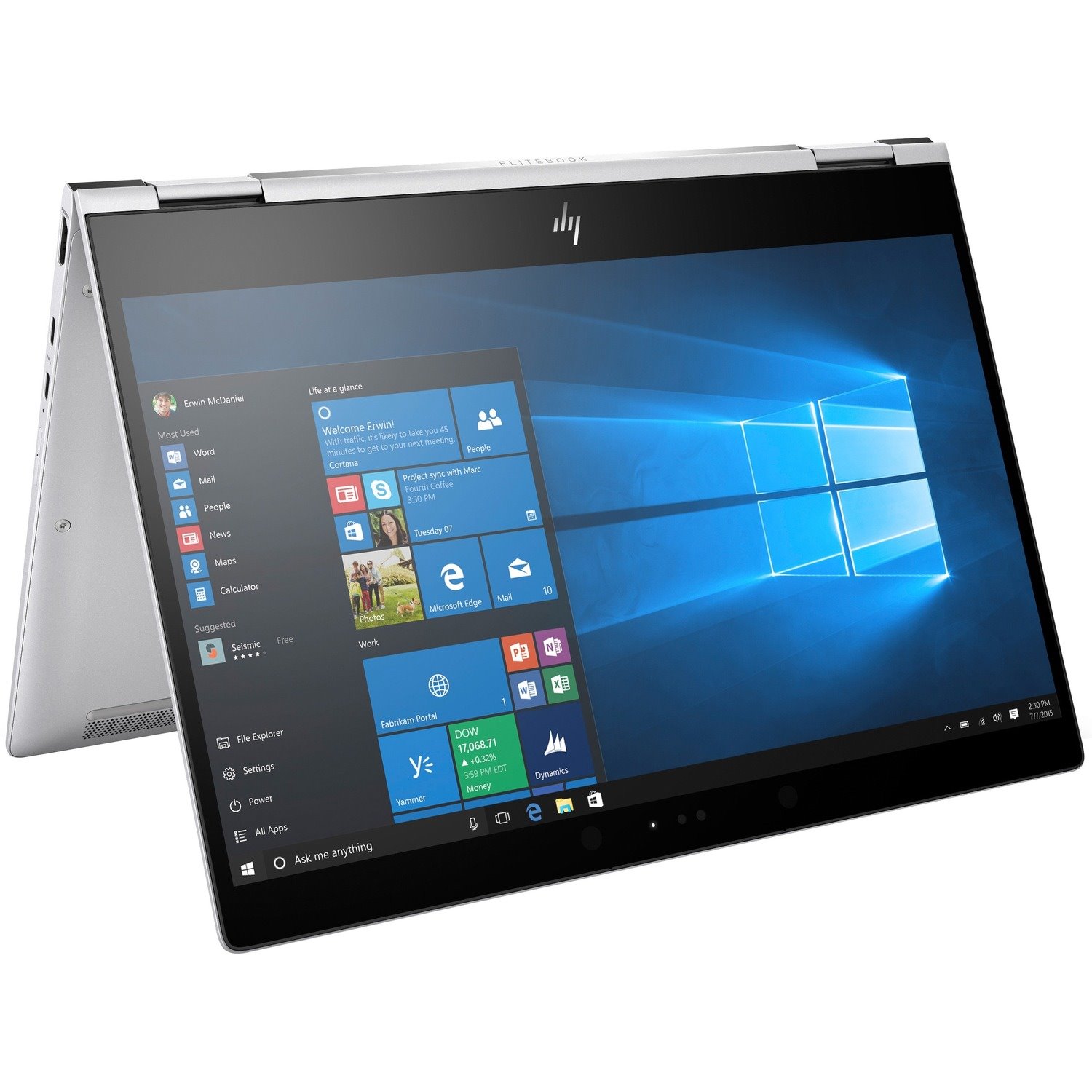 HP EliteBook x360 1020 G2 12.5" Touchscreen Convertible 2 in 1 Notebook - Intel Core i5 7th Gen i5-7300U - 8 GB - 256 GB SSD