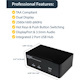StarTech.com 2 Port Dual DisplayPort USB KVM Switch with Audio