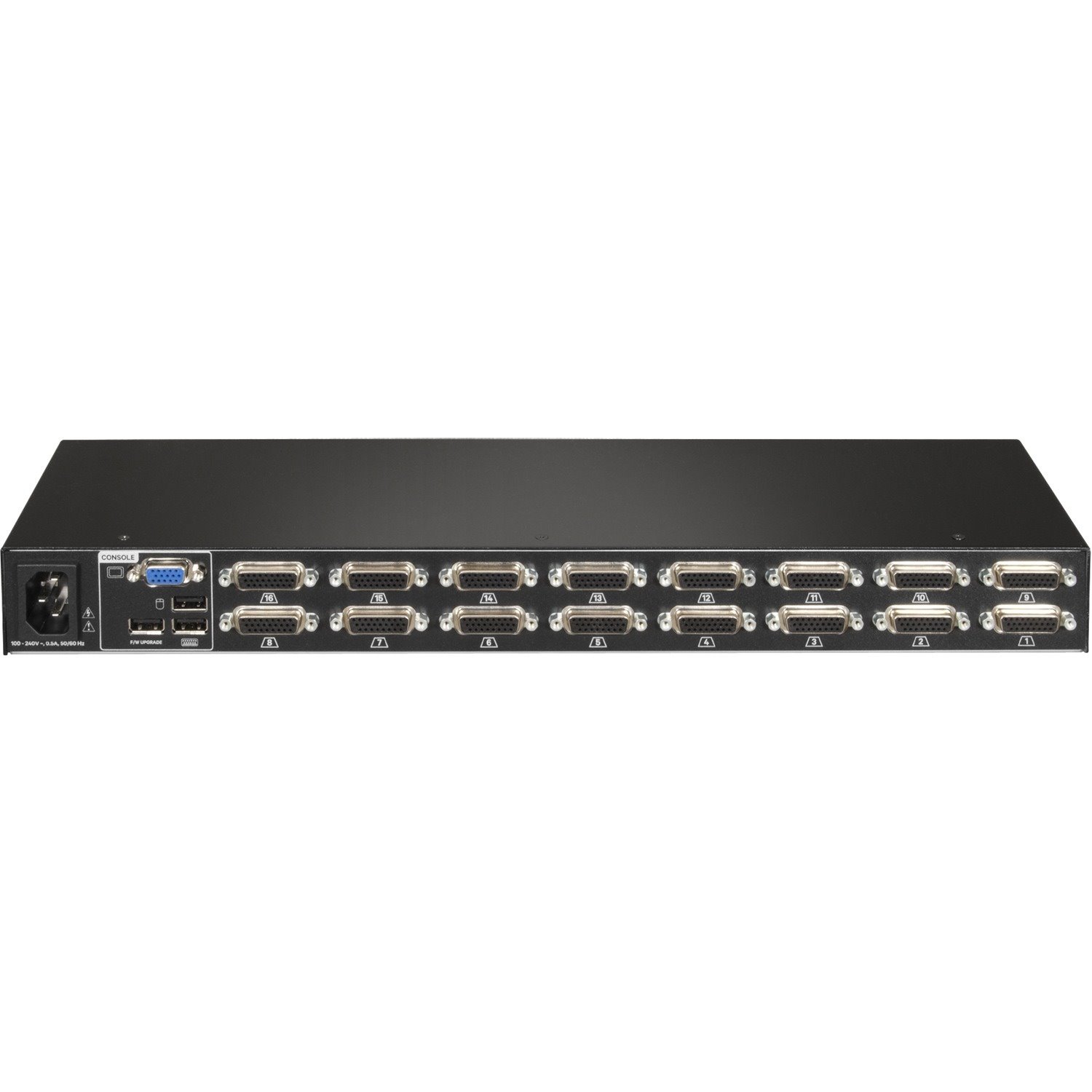 Vertiv Avocent AV104 KVM Switch | 16 port | Rackmount | Desktop | Single-User | USB | OSD | Touch Button | Hotkey | Cascade | Internal PS | 16 VGA