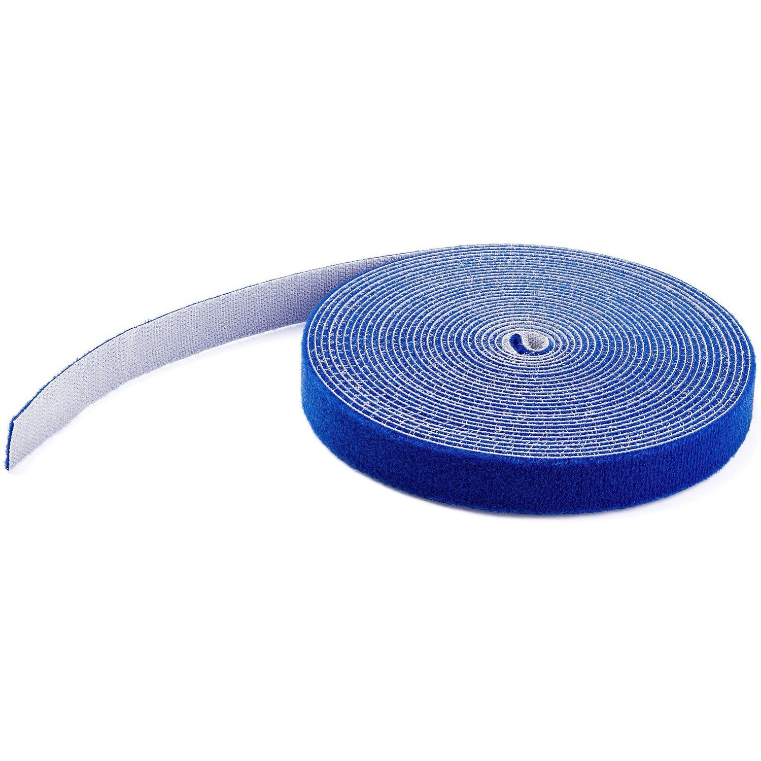 StarTech.com 7,6 m Klettbandrolle, Wiederverwendbare Zuschneidbare Klettkabelbinder, Industrielle Klettverschluss Rolle, Blau