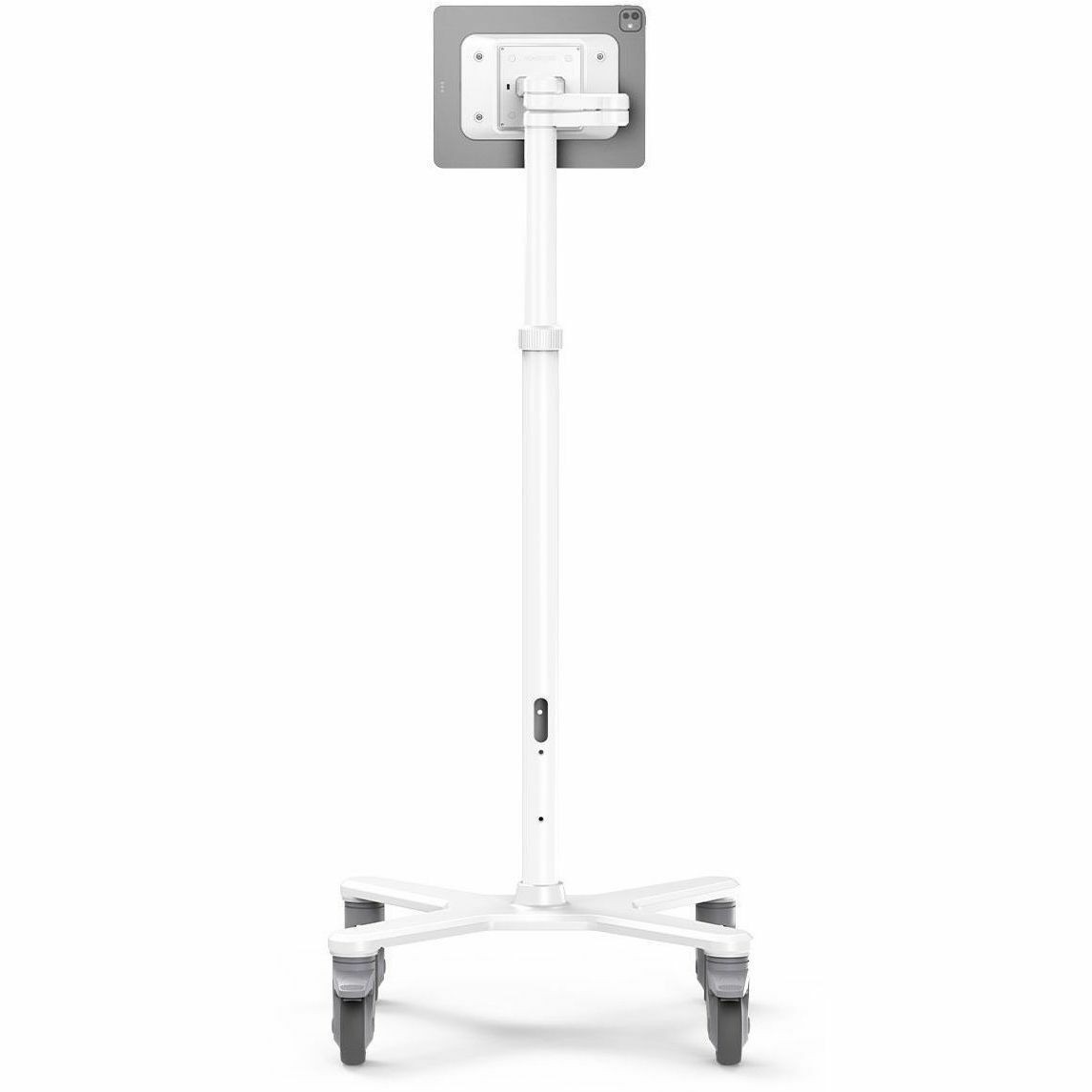 Compulocks Universal Invisible Mount Medical Rolling Cart Extended White